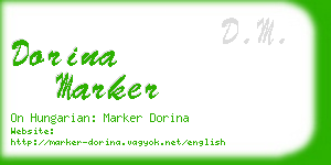 dorina marker business card
